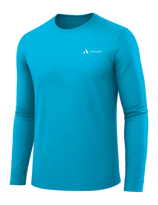 Long Sleeve Sapphire PosiCharge Competitor Tee w/Applied Logo