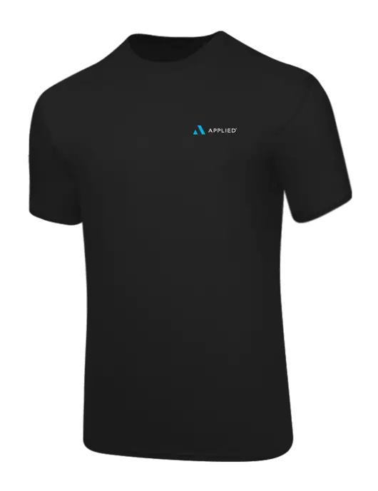 Core Blend Black T-Shirt w/Applied Logo