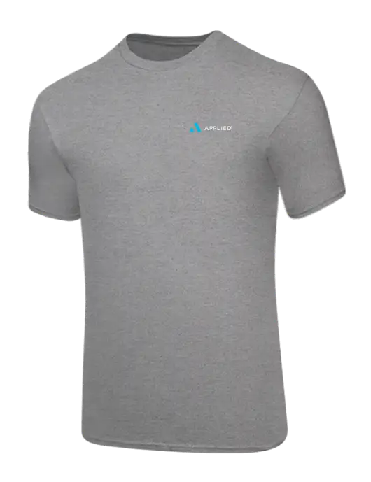 Core Blend Medium Grey Heather T-Shirt w/Applied Logo