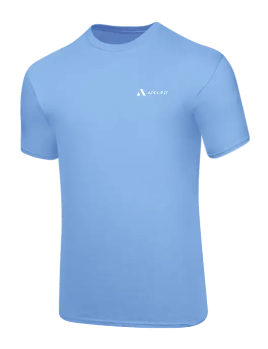 Core Blend Light Blue T-Shirt w/Applied Logo