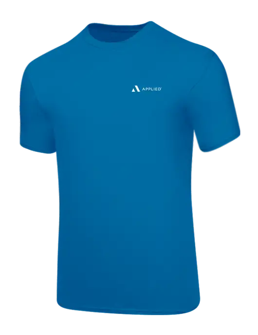 Core Blend Sapphire Blue T-Shirt w/Applied Logo