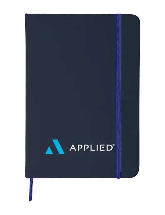 Dark Navy Blue Comfort Touch Bound Journal 5" X 7" w/Applied Logo