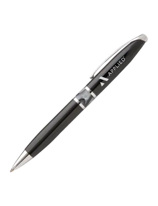 Illusion Black Pen - Black Ink w/Applied Logo