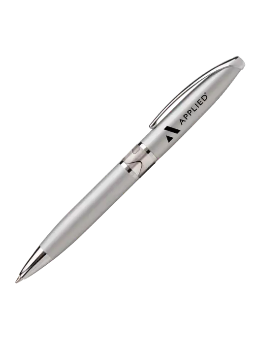 Illusion Silver Pen - Black Ink w/Applied Logo
