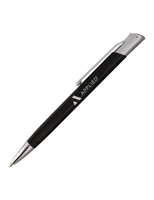 San Malo Black Pen - Black Ink w/Applied Logo
