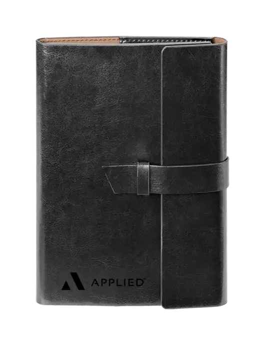 Fabrizio Black 6.875 x 9.56 Portfolio w/Applied Logo