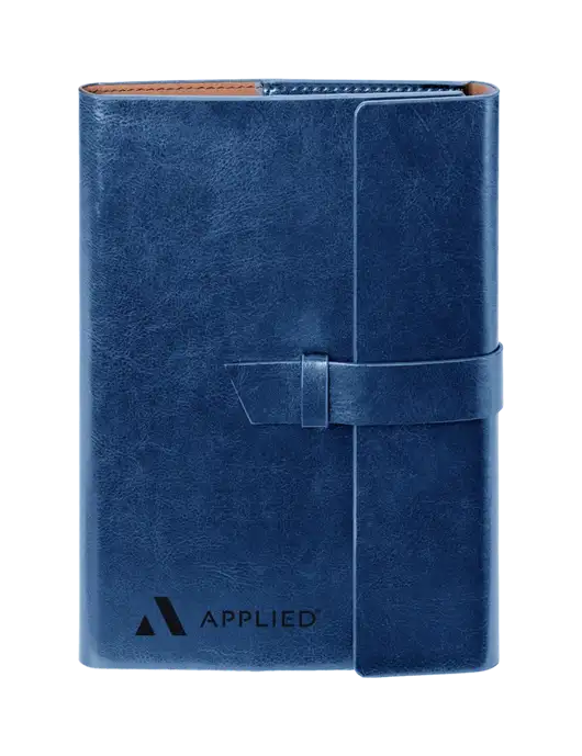 Fabrizio Blue 6.875 x 9.56 Portfolio w/Applied Logo