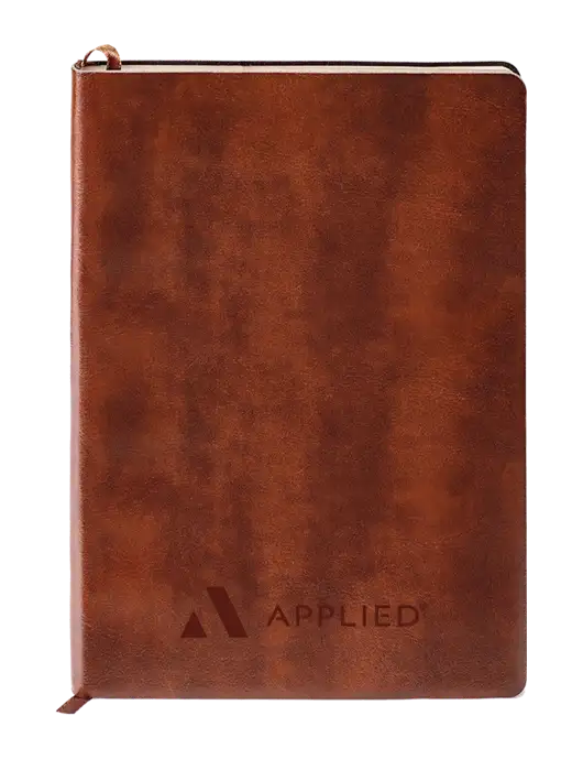 Fabrizio Brown Soft Cover 5.75 x 8.125 Journal w/Applied Logo