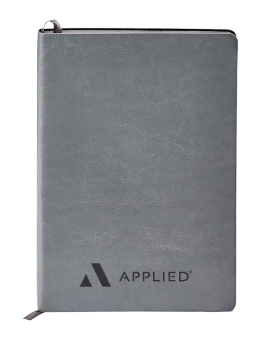Fabrizio Grey Soft Cover 5.75 x 8.125 Journal w/Applied Logo
