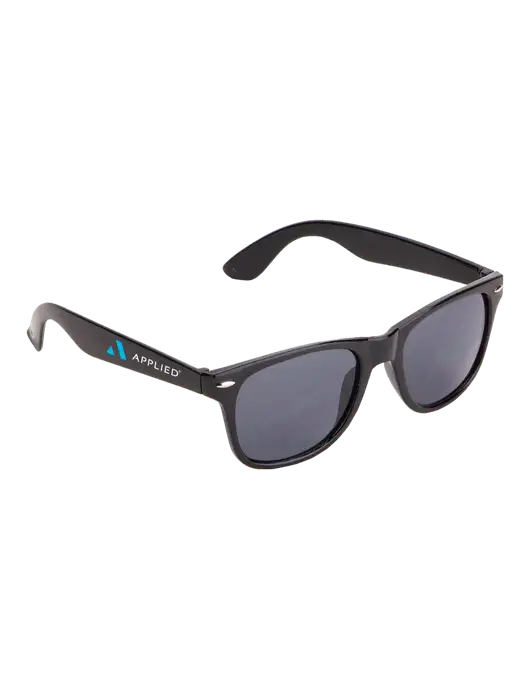 Daytona Black Sunglasses w/Applied Logo