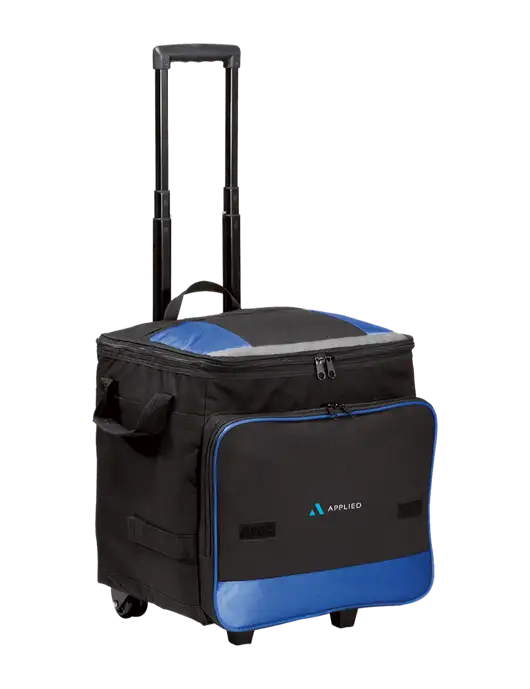 Twilight Blue Rolling Cooler w/Applied Logo