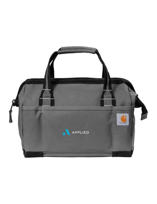 Carhartt Foundry Series 14” Grey Tool Bag w/Applied Logo