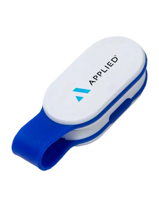 Magna Clip Blue Personal Safety Light w/Applied Logo